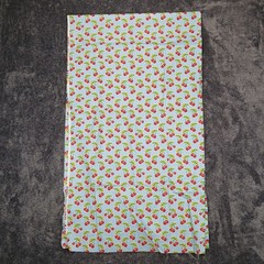 Waverly Inspirations Cherries Fabric Powder Blue Dots 2 Yards 44″ Cotton Retro