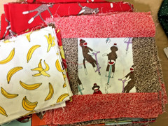 Moda Monkey Tales Erin Michael Cotton Fabric Bundle 6 Yards Sock Monkey Bananas