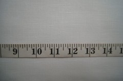 1/2 Yard Solid White Cotton Linen Blend Fabric 25″ X 44″