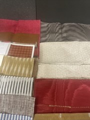 Fabric Samples Square Jab, Kufri, Carlucci Lot of 70 PC Multi Color Design