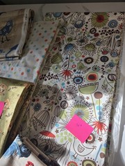 DESTASH Cotton Fabric Lot Birds Floral Rooster Pumpkins 10yds 1-2 Yd Cuts