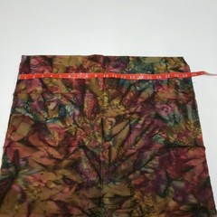 Batik Multicolor Fabric 1/2 Yard Abstract Marbled Remnant Boho Quilt Craft