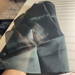 SILK GREEN FABRIC 6 Yards x 21 Inches Wide or 216 Inches x 21 Wide