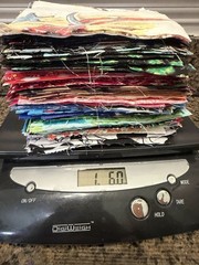 275 pc lot cotton 5″ x 5″ Fabric Squares Precut Quilt Blocks 1lb 6oz kids prints