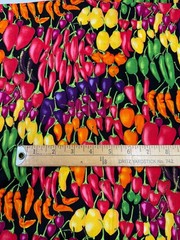 Hot pepper fabric in rainbow of colors