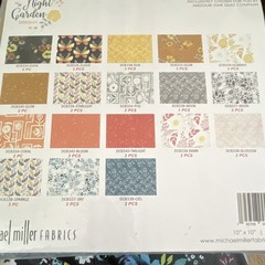 Michael Miller Fabrics Night Garden Tamara Kate cotton fabric 10″x10″ 42pcs