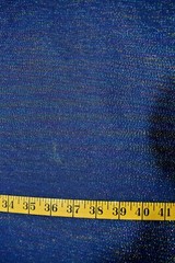 MULTI COLORS METALLIC POLYESTER FABRIC DARK BLUE NO STRETCH 66X60 INCHES