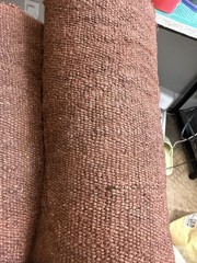 9” Wide Antique Handwoven Hemp Fabric 3.5 Yards 100% Hemp Rustic Textile