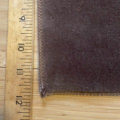 Holly Hunt Big Dreams Velvet 100% Cotton 1605/08 Agent Fabric 11.5×11.5″ Brown