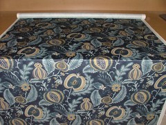 2 Metres iLiv Cantaloupe Navy Velvet Curtain Upholstery Cushion Blind Fabric