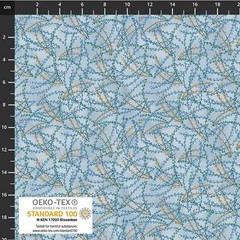 Stof European Quilting Fillippa’s Line Lines Oblong Dots Lt Blue Fabric By Yd