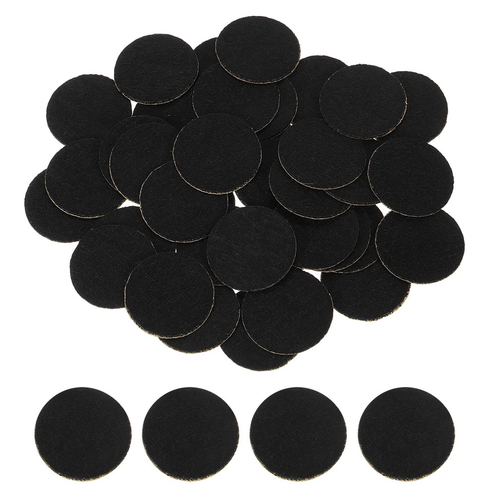 80Pcs Round Felt Circles 25mm (1″) Non-Woven Felt Fabric Sticker Black
