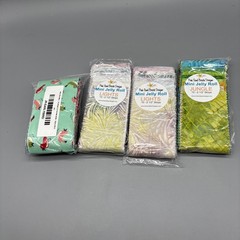 Lot Of (4) 2.5” Jelly Roll Fabric X 10.5”