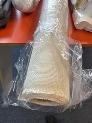 Libeco Belgian Linen Fabric Rolls Dark Grey & Natural Textured 55.12″ Wide