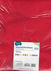 Hello Hobby 9″x12″ Assorted Colors Felt Sheets 12 Pcs
