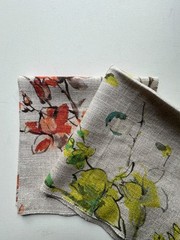 2 Chivasso Sweet Garden Designer Fabric Remnants 18″x18″