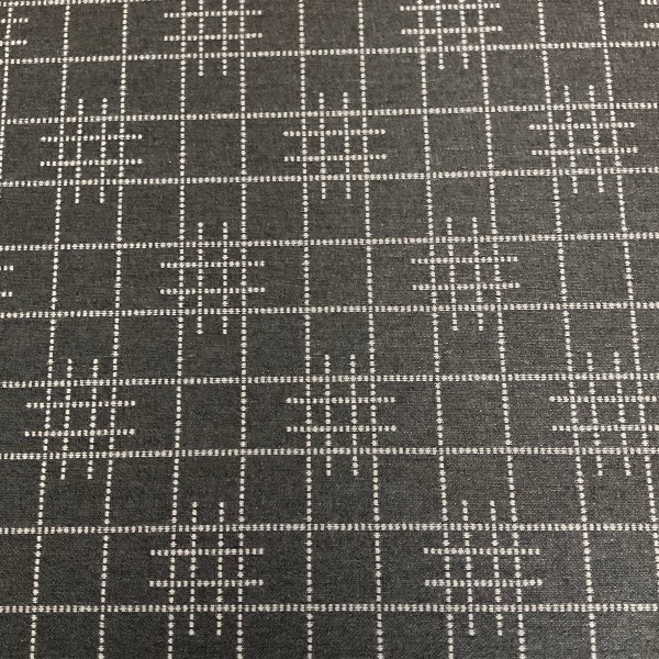 Sunbrella Gridlock Charcoal Gray Outdoor Upholstery Fabric