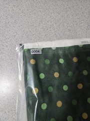 Green Gold MBT Polka Dot Fabric 3 Yards 108 X 44