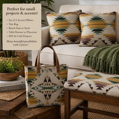 Pindler x Pendleton Sunbrella Upholstery Fabric Sample Lot of 2 27” x 27” Southw