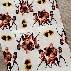 Disney Incredibles Action 100% Cotton Fabric 1 yd x 43″ (1 Uncut Piece)