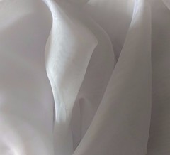 White 116″ wide semi-sheer Voile by yard, party decoration, craft. Free swatches