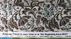 3+ Yards Floral Botanic Bohemian Manor Fabric By In The Beginning
