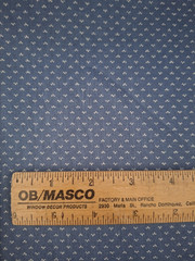 Vintage Steel Blue Mini Bear Paw Print Cotton Fabric 67″ x 19″