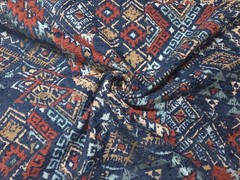 Covington ABILENE MULTI Red Blue Woven Jacquard Chenille Drapery Uph Fabric