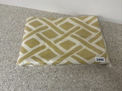 Designer Remnant Yellow & Cream 118” X 54” Bright Fun