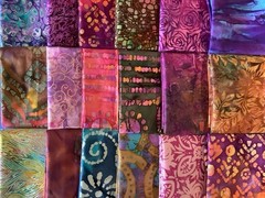 BATIK STASH BUILDER 8 Piece Mystery Fat Quarters Assorted Bright Batik 2 Yards