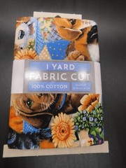 David Textiles 1 yard fabric cut 100% cotton Puppies 36x44in