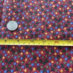 100% Cotton Fabric~Unbranded ~Multicolor Stars Pattern~1 1/2 Yards