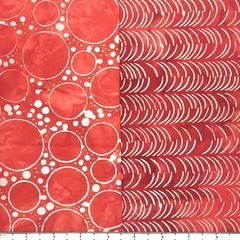 12 Fat Quarters Red & White #2 Batik Lunn Fabric FQ Pack 100% Cotton Ruby Garnet