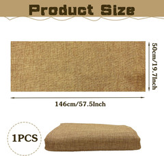 19.7X57.5 Inch Linen Speaker Grill Cloth, Speaker Fabric Protective Dustproof Me