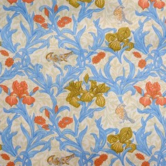 145x50cm Floral Cotton Poplin Fabric for Sewing Dress Bag Home Decor Art & Craft