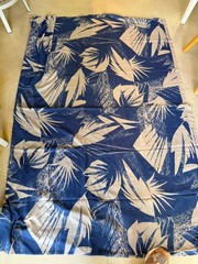 VTG Blue Tropical Hawaiian Fabric ~4 YARDS – 60s – Couleur International