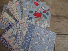 130+ REPRODUCTION 1930’S 4″ INCH FABRICS ALL DIFFERENT 100% COTTON