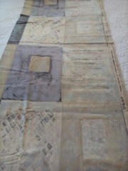 TexoPrint Vtg Home Fabric Abstract Shades in Beige Gold Silver 20″ W Netherlands