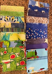 275 pc lot cotton 5″ x 5″ Fabric Squares Precut Quilt Blocks 1lb 6oz kids prints
