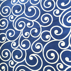 Better Homes Gardens Fabric Richloom Blue White Scroll Indoor Outdoor Decor 4 Yd