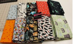 Half Yard Bundle, Novelty Cat Prints 10 Half Yards, (5 yards of fabric)
