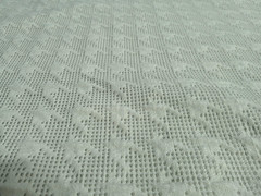 Carnegie Cream &Tan “Anagram” Matlasse’ Modern Houndstooth Raised Pattern 3 Yds