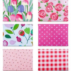 Generic Pink Floral 5″ Charm Packs Fabric Squares