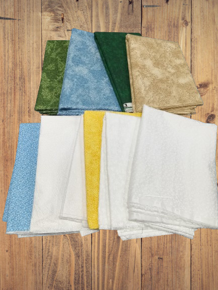Assorted Patterns Vines, Floral, Plants Flat Fold Assortment 10 Yard Bundle Cott