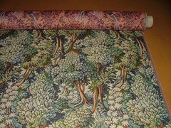 Tapestry Curtain Upholstery Fabric Woodland Forest Tree Cushion 15 Metre Roll