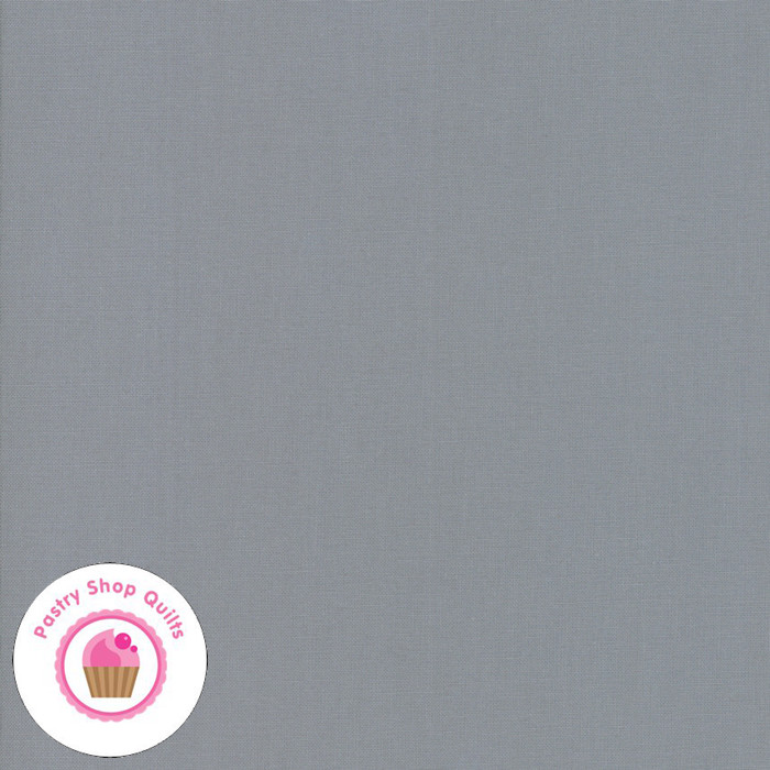 Moda WHITE CHRISTMAS 9900 184 Steel Gray BELLA SOLID Quilt Fabric ZEN CHIC