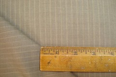 4.44 yds WOOL Fabric Luxury Super 100s Suiting 9 oz Camel Taupe stripe 160″ BTP