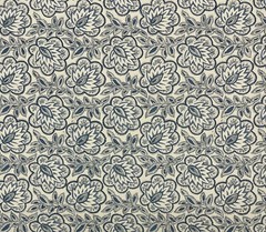 BALLARD DESIGNS BEMBRIDGE BLUE FLAX FLOARL PAISLEY MULTIUSE FABRIC BY YARD 54″W