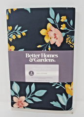 Better Homes And Gardens ~ Precut Fabric ~ 2 Yards ~ Floral Black
