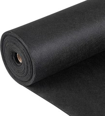 Durable Black Needle-Punched Landscape Fabric – 15ft x 20ft for Gardens & Drains